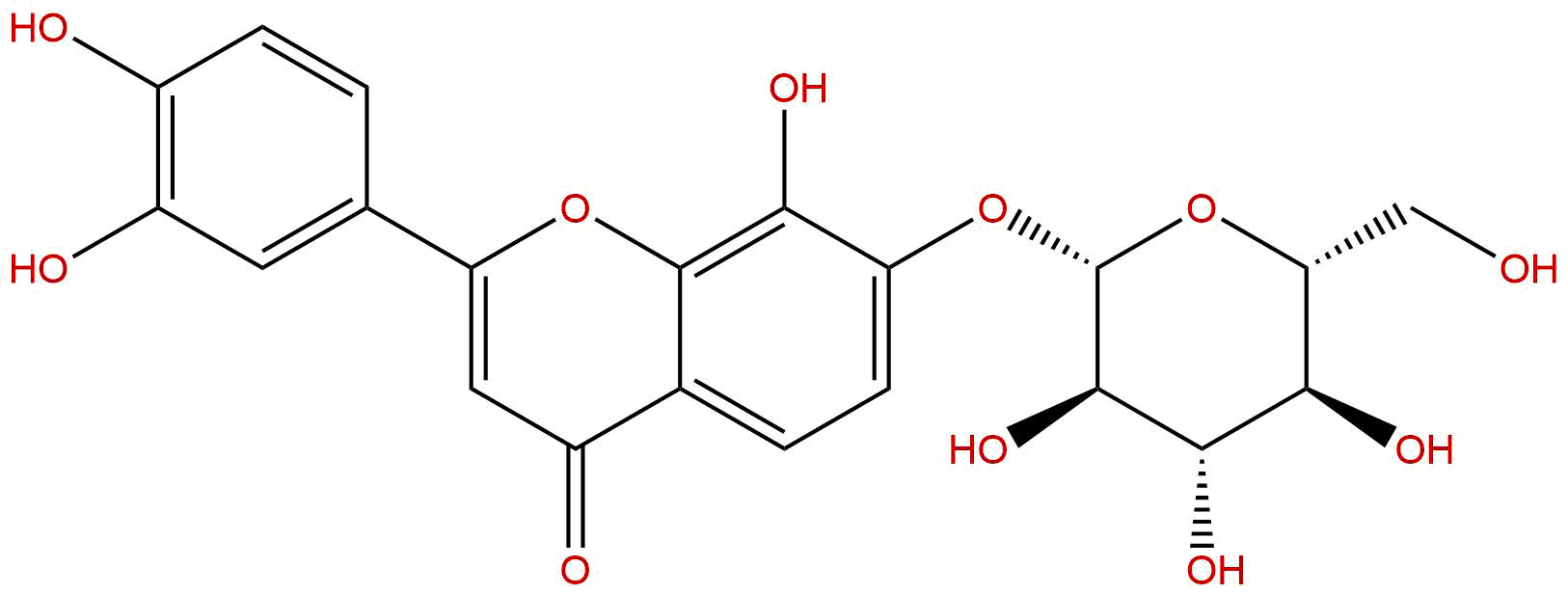 3',4',8-三羟基黄酮-7-O-β-D-葡萄糖苷