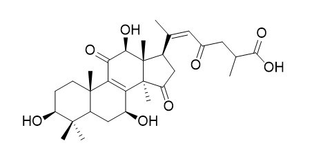 3β,7β,12β-三羟基-11,15,23-三羰基-羊毛甾-8,20-二烯-26-酸