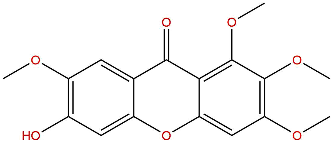 6-羟基-1,2,3,7-四甲氧基占吨酮