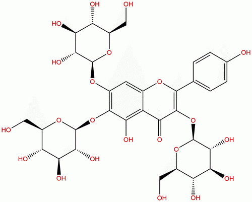 6-羟基山奈酚-3,6,7-三-O-葡萄糖苷