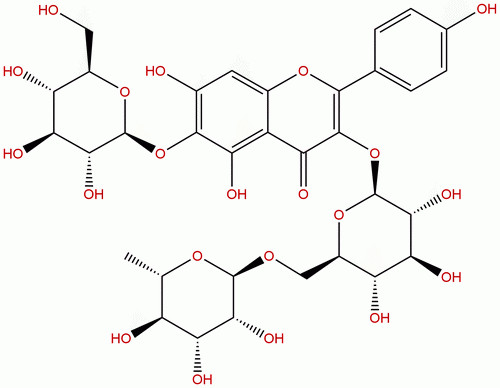 6-羟基山奈酚-3-O-芸香糖-6-O-葡萄糖苷