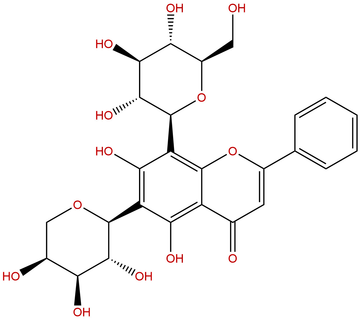 白杨素 6-C-阿拉伯糖 8-C-葡萄糖苷