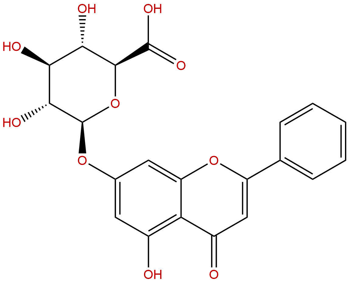 白杨素-7-O-β-葡萄糖醛酸苷