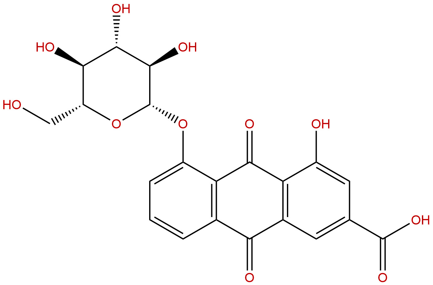 大黄酸-8-O-β-D-葡萄糖苷