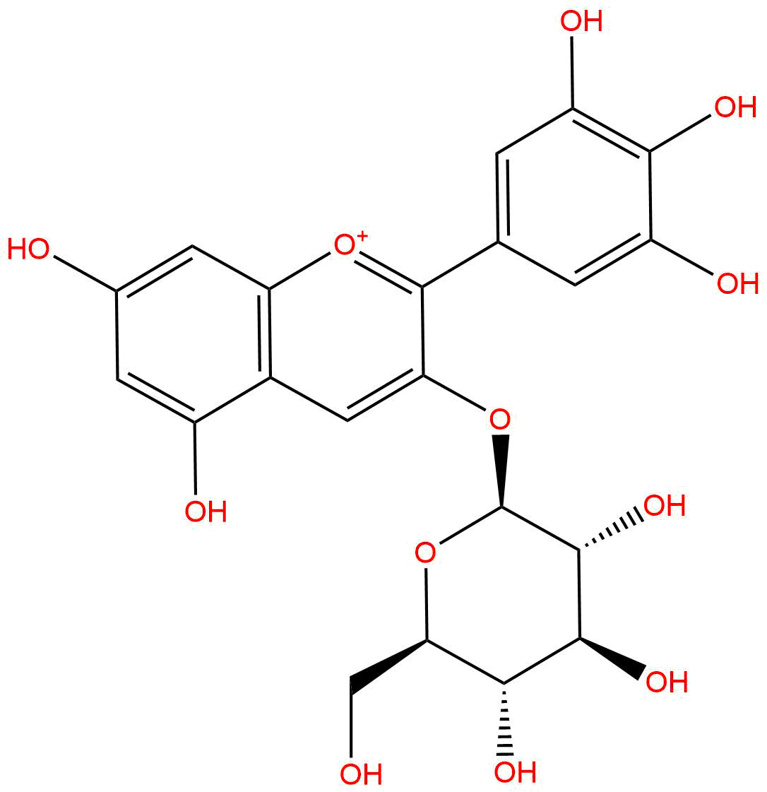 飞燕草素-3-O-β-D-葡萄糖苷