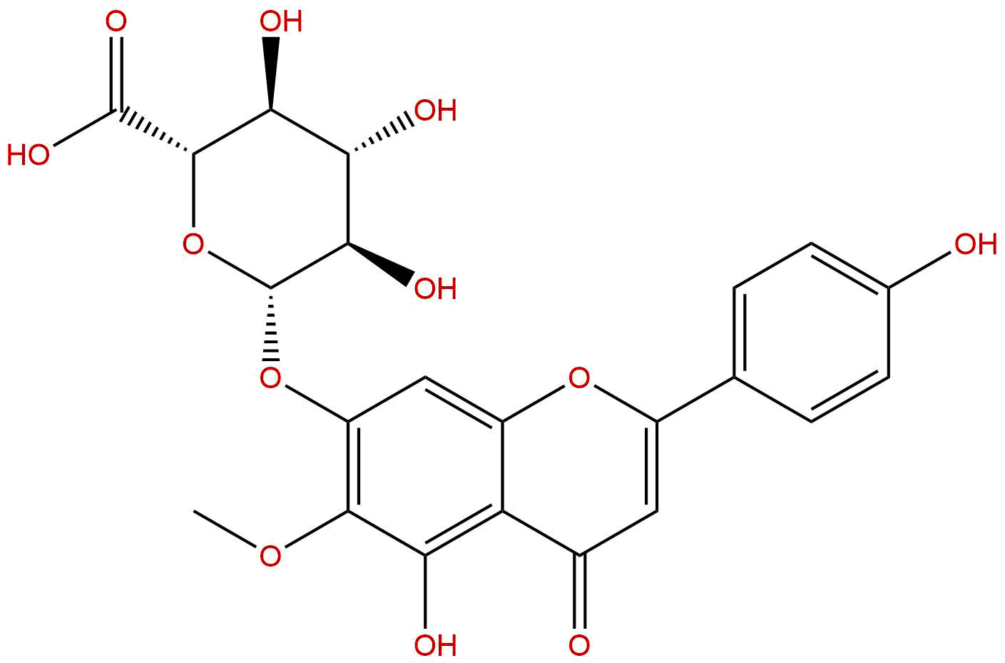 高车前素 7-O-β-D-葡萄糖醛酸苷