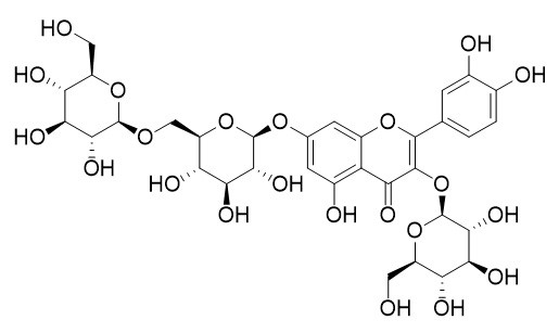 槲皮素-3-O-β-D-葡萄糖-7-O-β-D-龙胆双糖苷