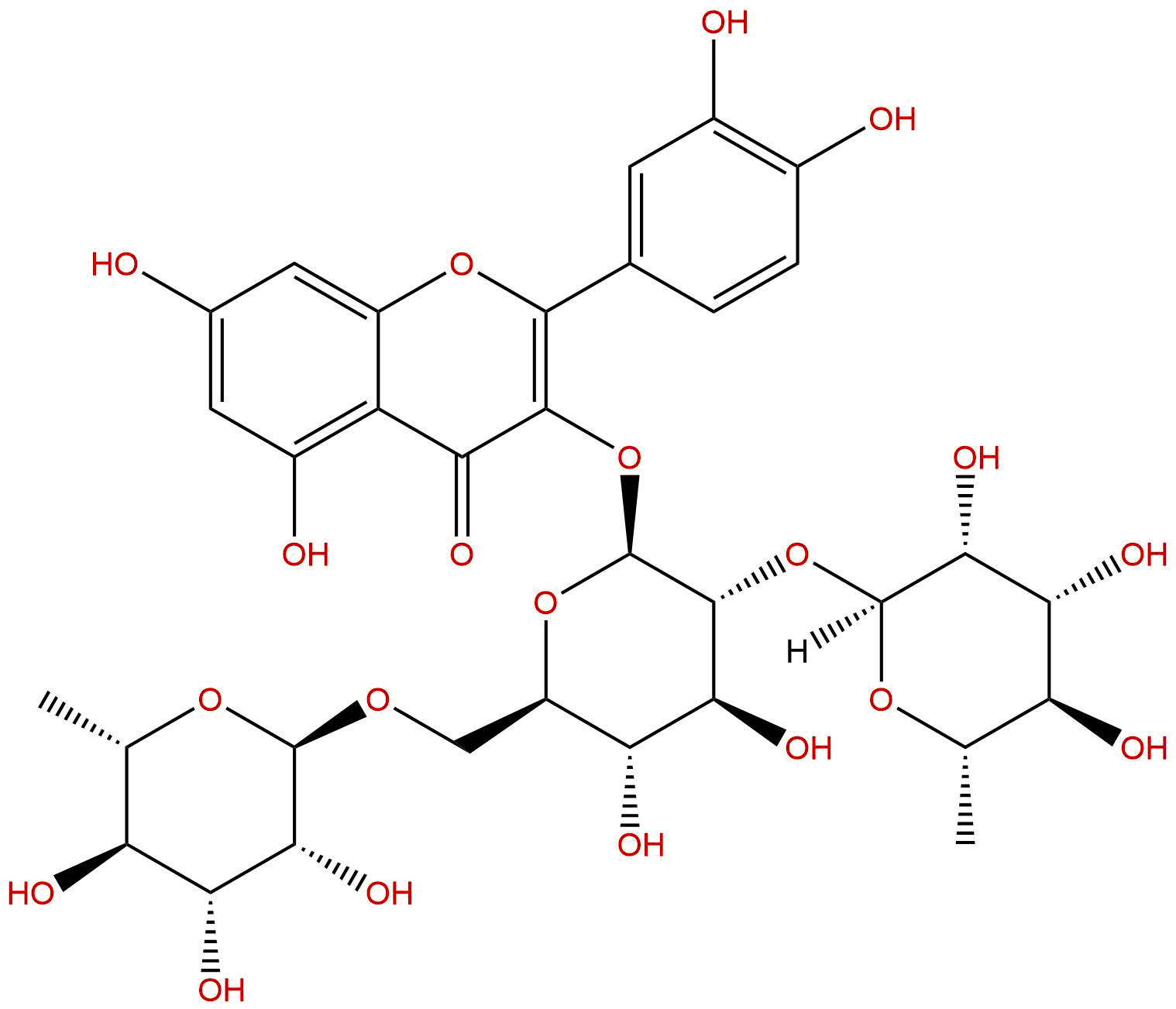 槲皮素-3-O-芸香糖-(1→2)-O-鼠李糖苷