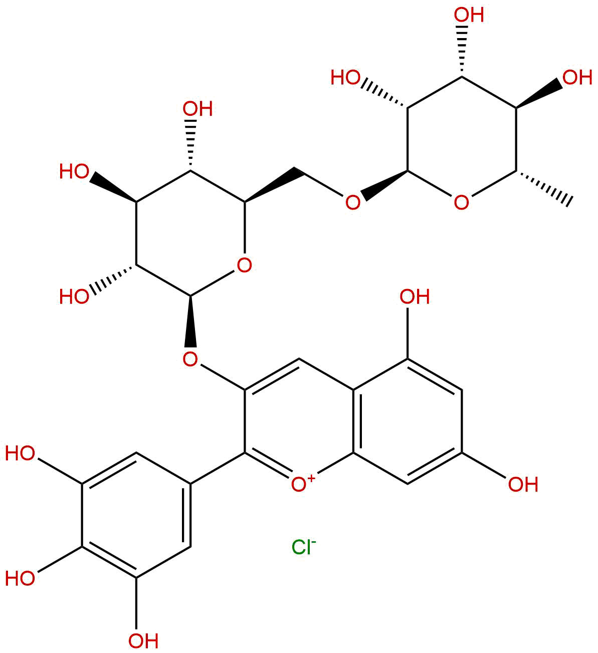 氯化飞燕草素-3-O-芸香糖苷