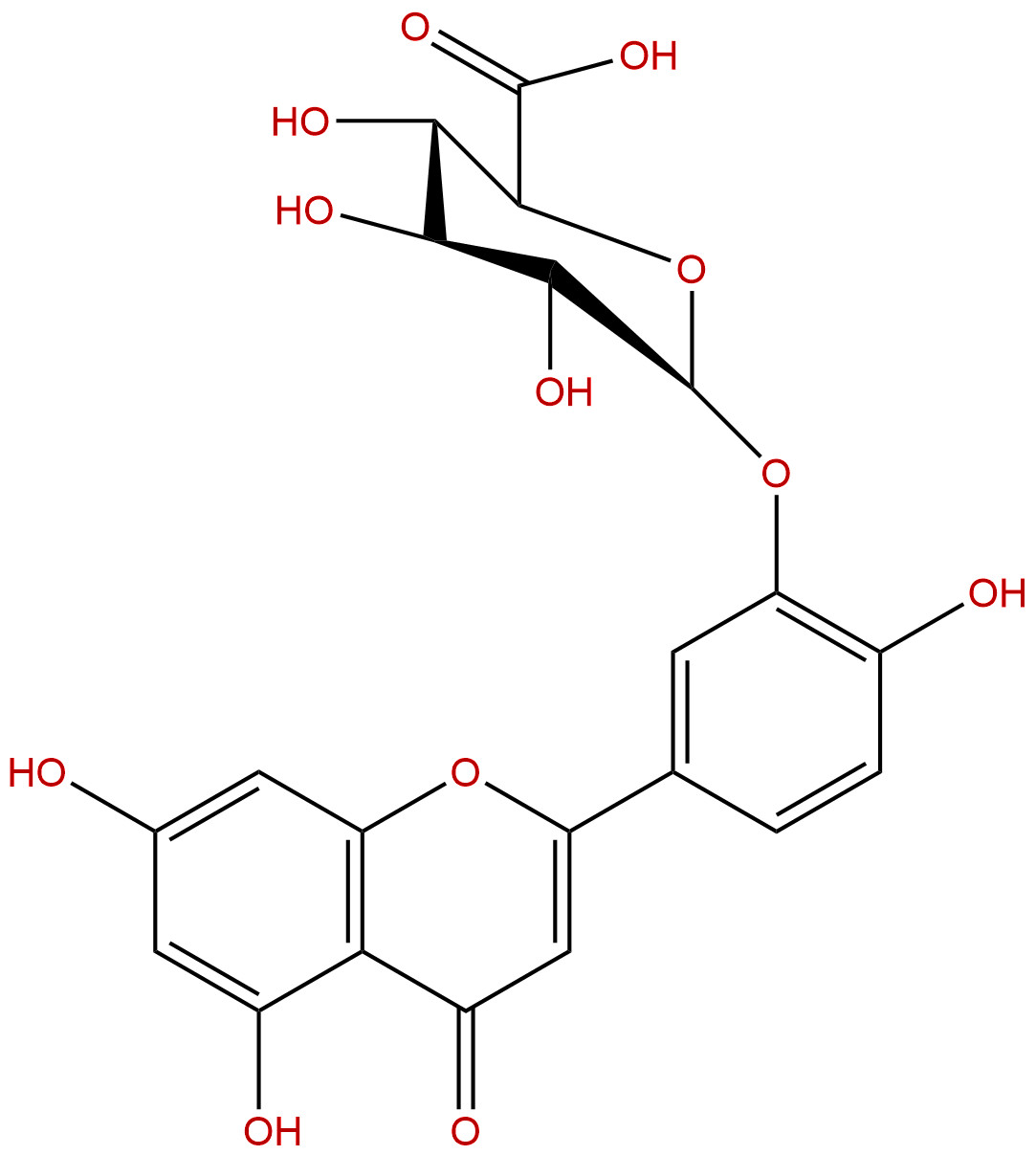 木犀草素-3'-葡萄糖醛酸苷