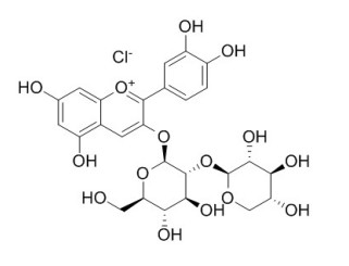 矢车菊素-3-桑布双糖苷