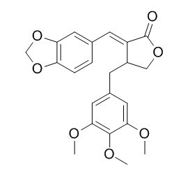 (E)-alpha-(3,4-Methylenedioxybenzylidene)-beta-(3,4,5-trimethoxybenzyl)-gamma-butyrolactone