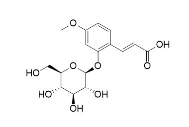 2-Glucosyloxy-4-methoxycinnamic acid