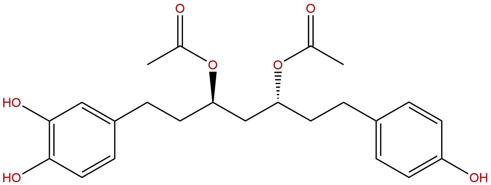 1-(3,4-Dihydroxyphenyl)-7-(4-hydroxyphenyl)heptane-3,5-diyl diacetate