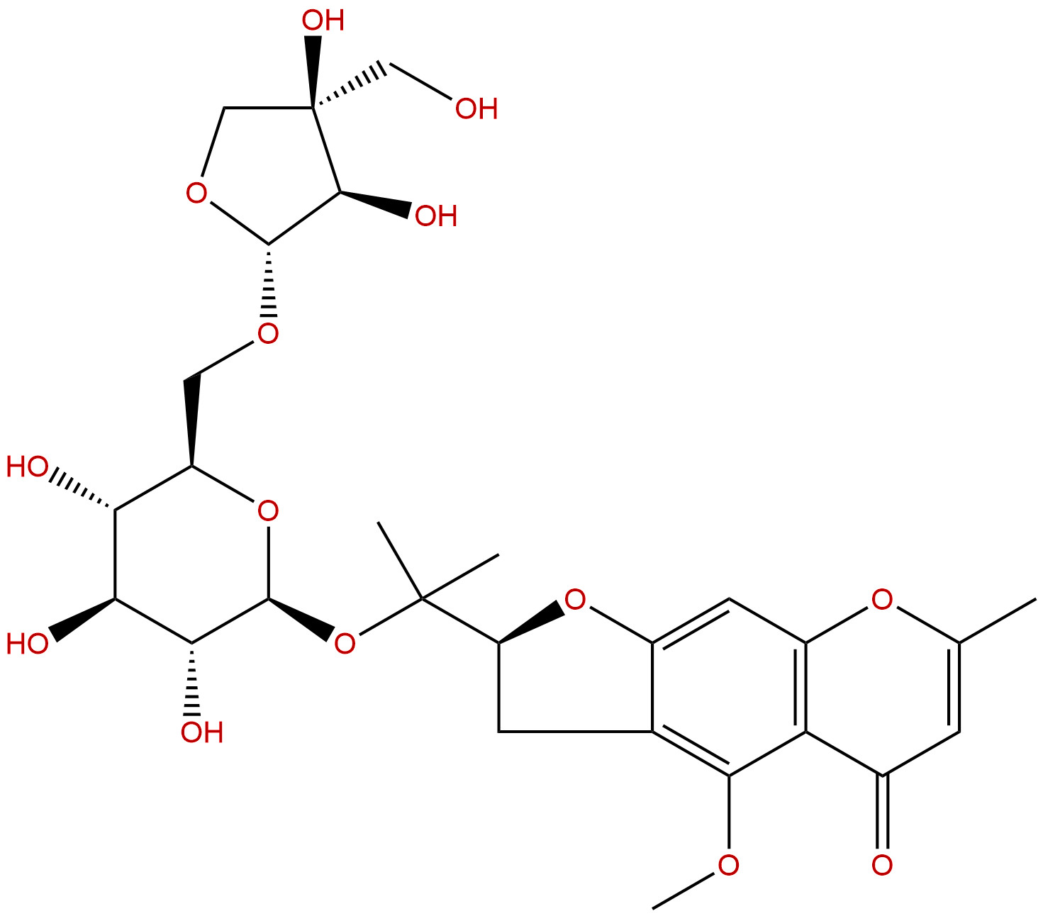 6-O-呋喃芹糖基-5-O-甲基维斯阿米醇苷