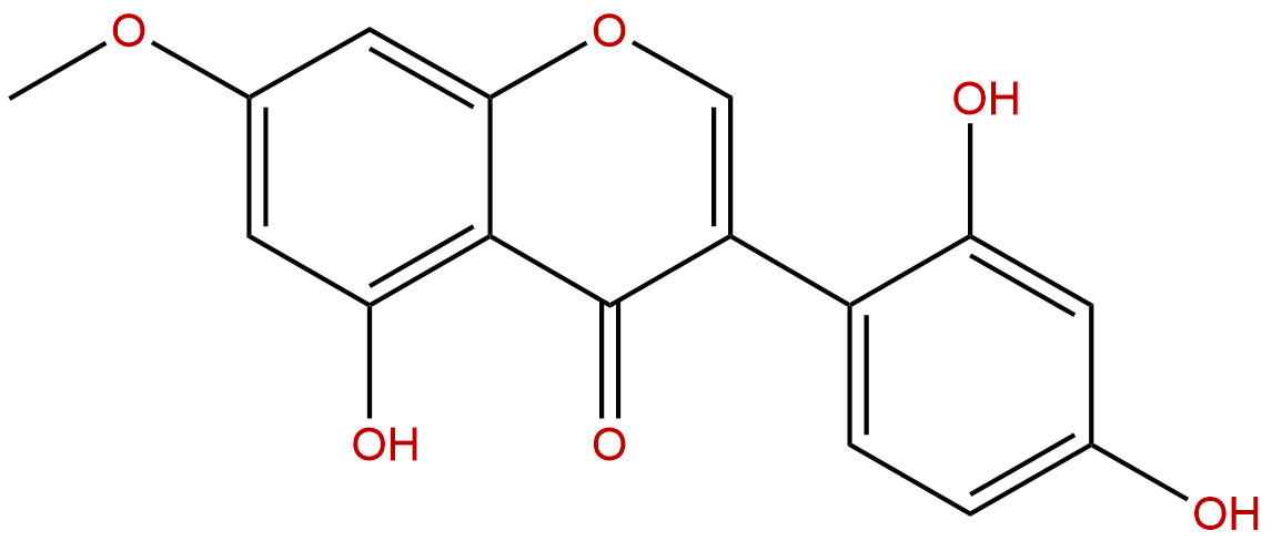 木豆异黄酮； 2',4',5-三羟基-7-甲氧基异黄酮