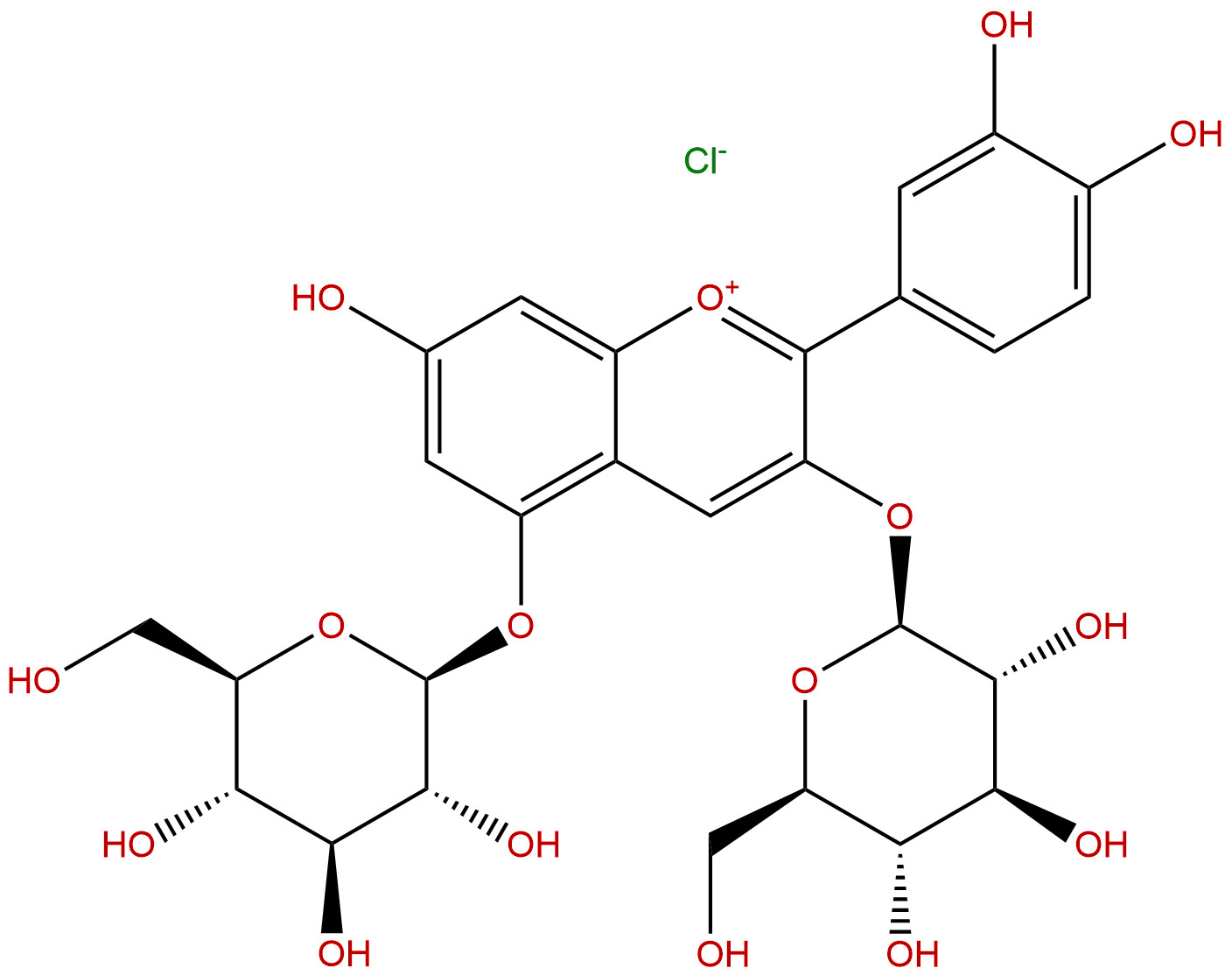 氯化失车菊素-3,5-O-双葡萄糖苷