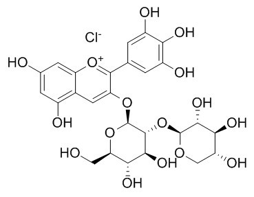 氯化飞燕草素-3-O-桑布双糖苷