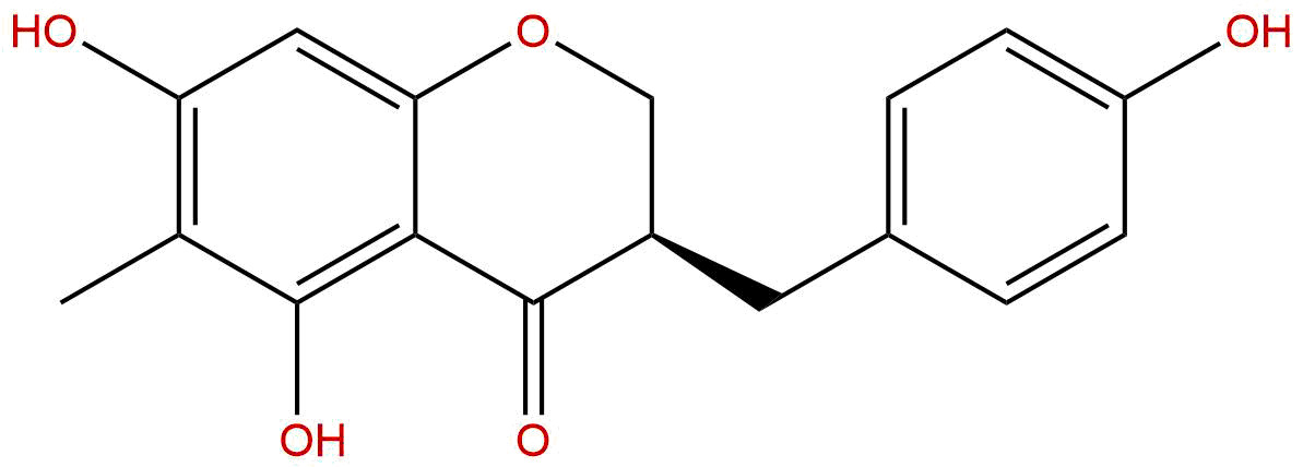 (3R)-5,7-Dihydroxy-6-methyl-3-(4'-hydroxybenzyl)chroman-4-one