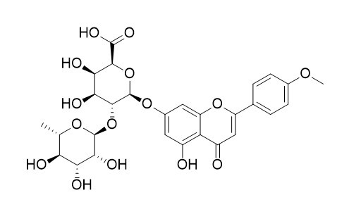 金合欢素 7-[鼠李糖-(1->2)-半乳糖醛酸苷]