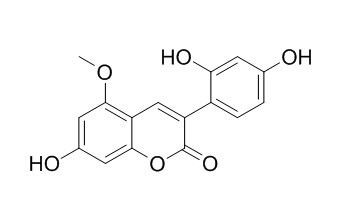 3-(2,4-二羟基苯基)-7-羟基-5-甲氧基-2H-1-苯并吡喃-2-酮