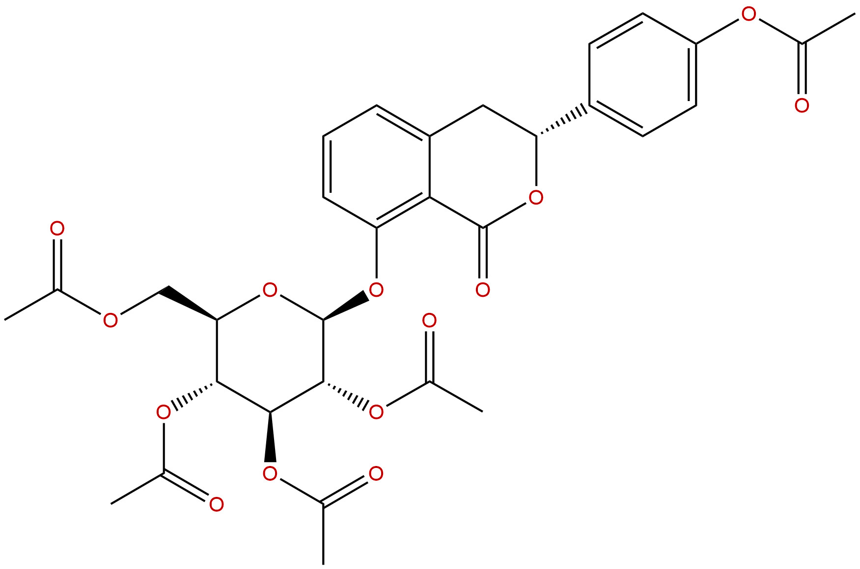 (3R)-Hydrangenol 8-O-glucoside pentaacetate