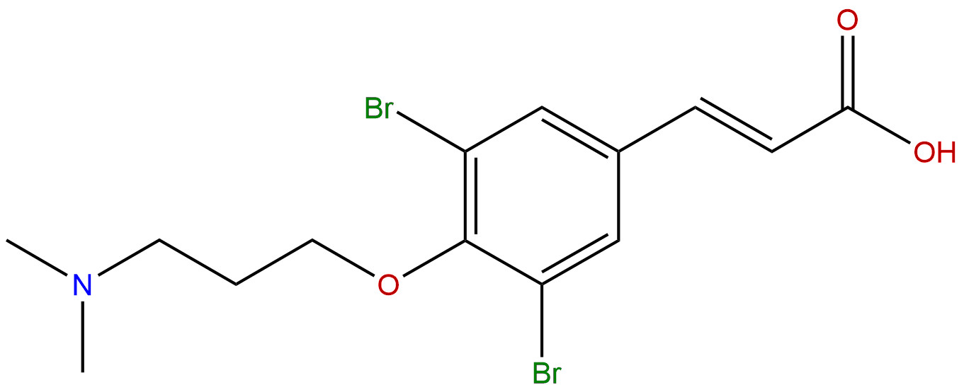 3,5-Dibromo-4-[3-(dimethylamino)propoxy]cinnamic acid