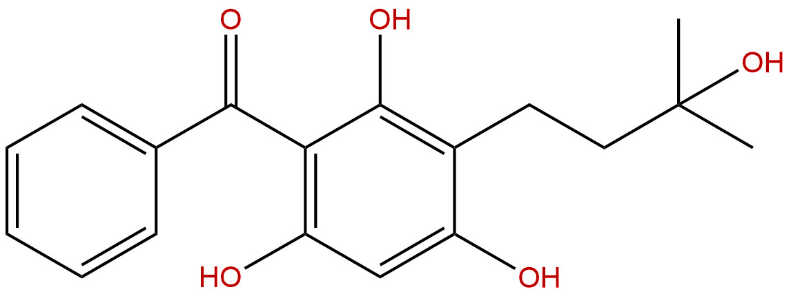 3-(3-Hydroxy-3-methylbutanyl)-2,4,6-trihydroxybenzophenone
