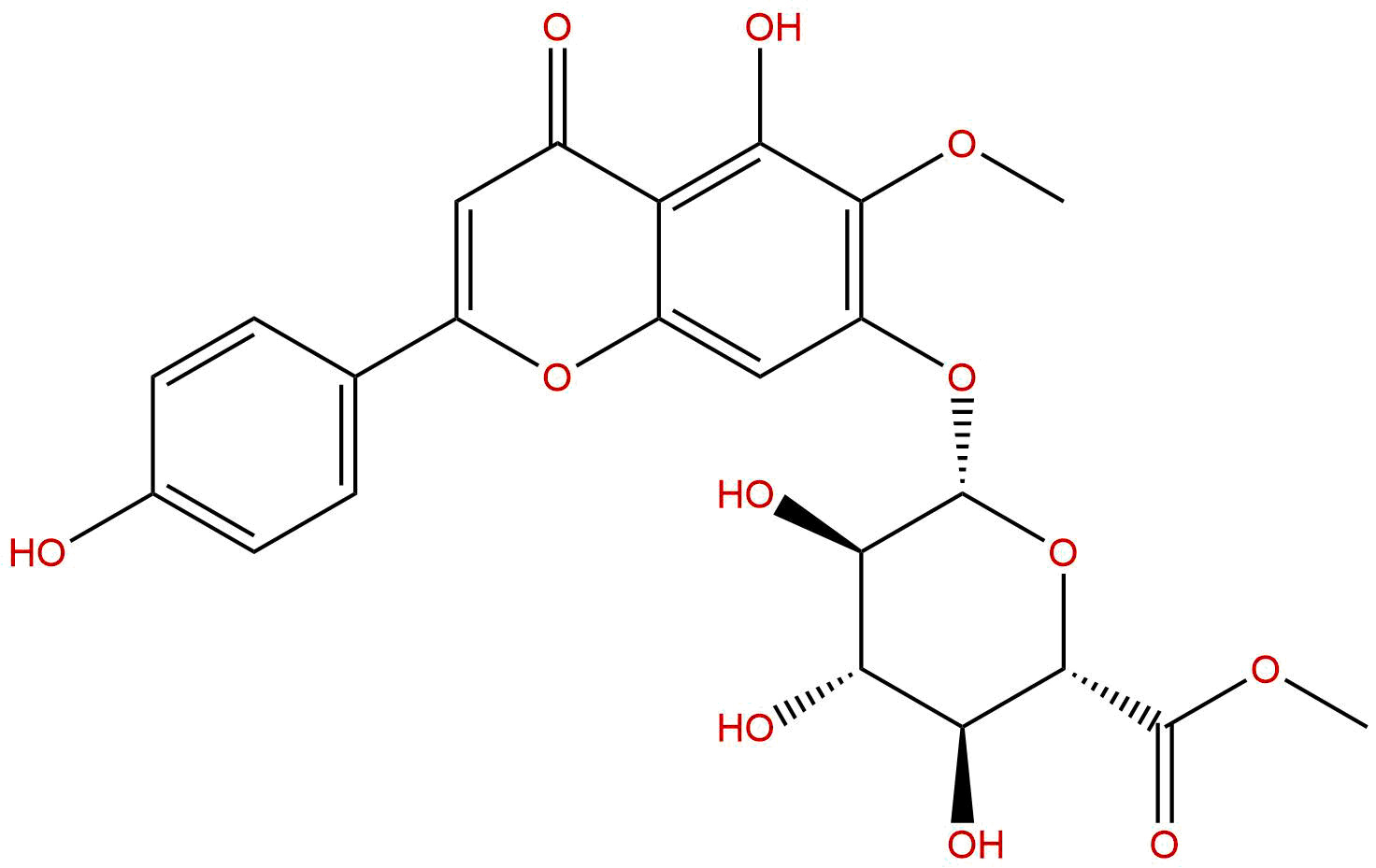 高车前素-7-O-葡萄糖醛酸苷甲酯