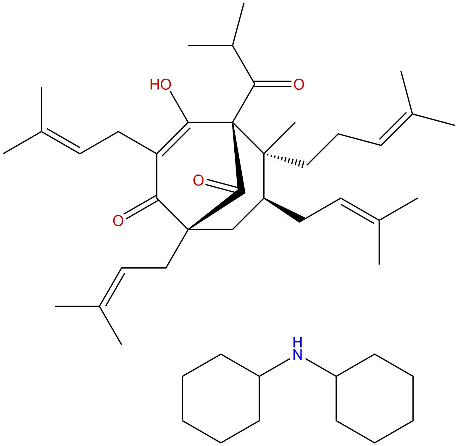 贯叶金丝桃素二环己铵盐