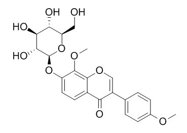8-O-Methylretusin-7-O-beta-D-glucopyranoside
